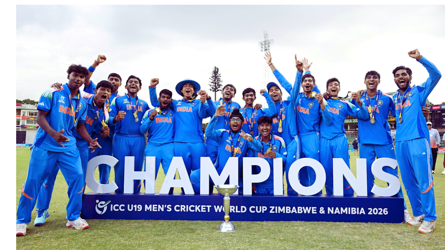 हरारे में तिरंगा बुलंद: वैभव के 'तूफान' में उड़ा इंग्लैंड, भारत बना रिकॉर्ड छठी बार विश्व विजेता